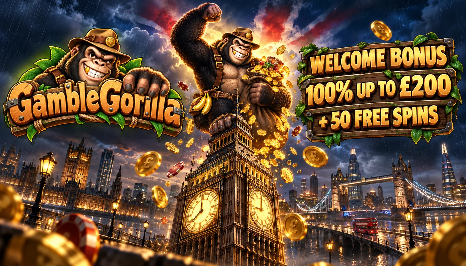 GambleGorilla Casino welcome offer